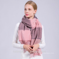 2017 Moda Cor Bloco de Inverno Cachecol Pashmina Cashmere Cachecol Atacado